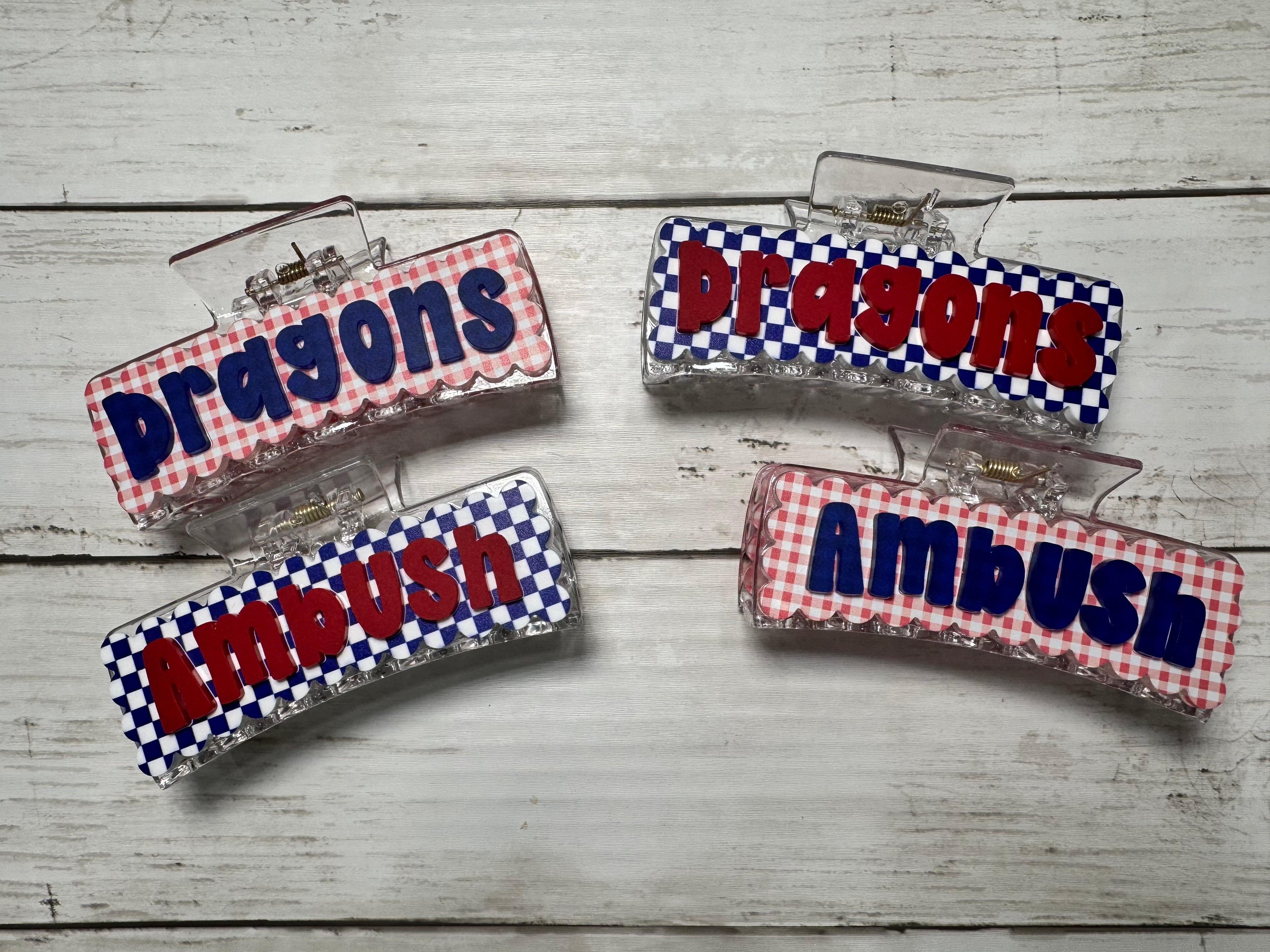 Personalized Claw Clips