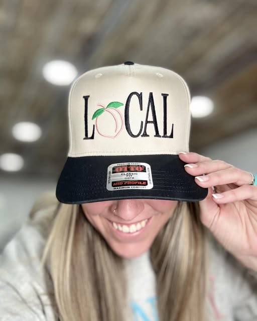 Local Peach Hat – Two-Tone Design