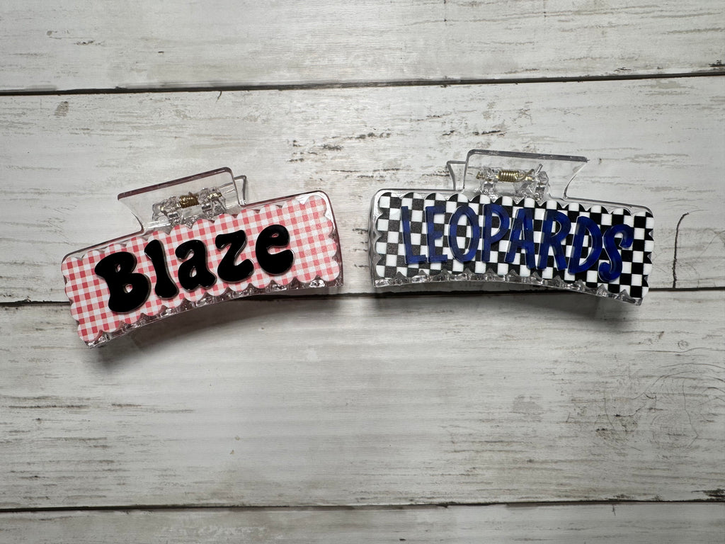 Personalized Claw Clips