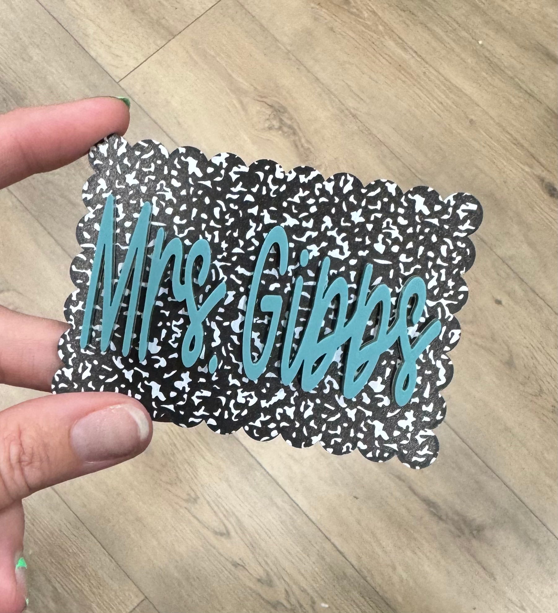 Personalized Acrylic Camino Velcro Patch (3.5" x 2.5")