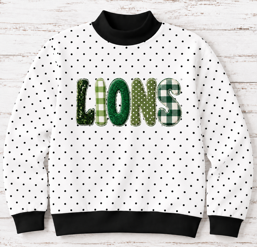 Pre-Order Polka Dot Mockneck