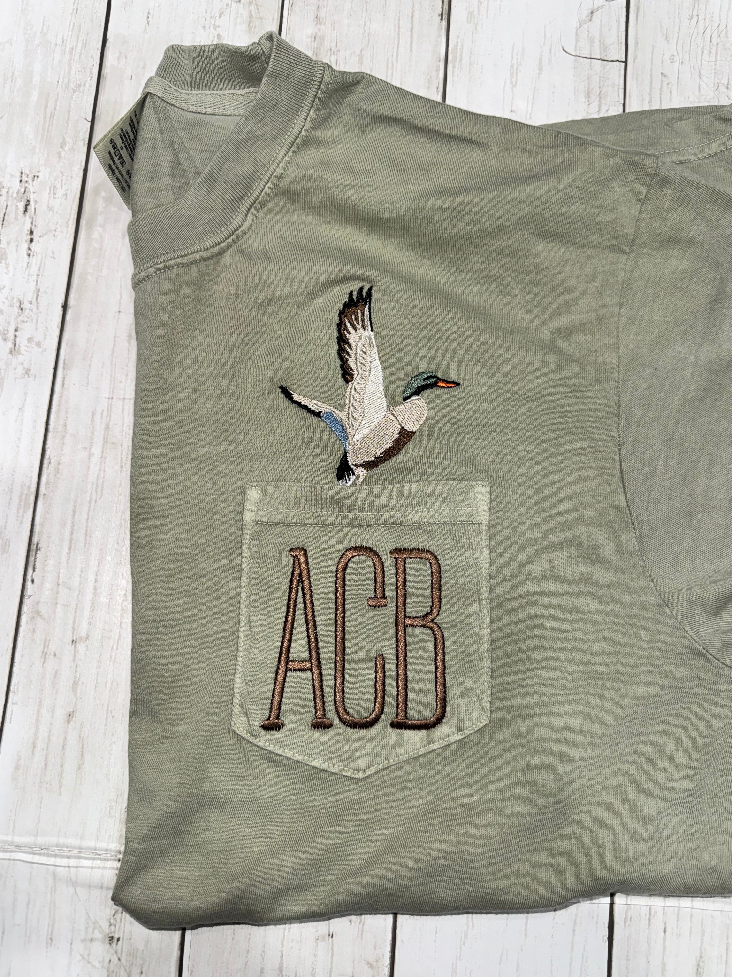 Duck Pocket Monogram Tee