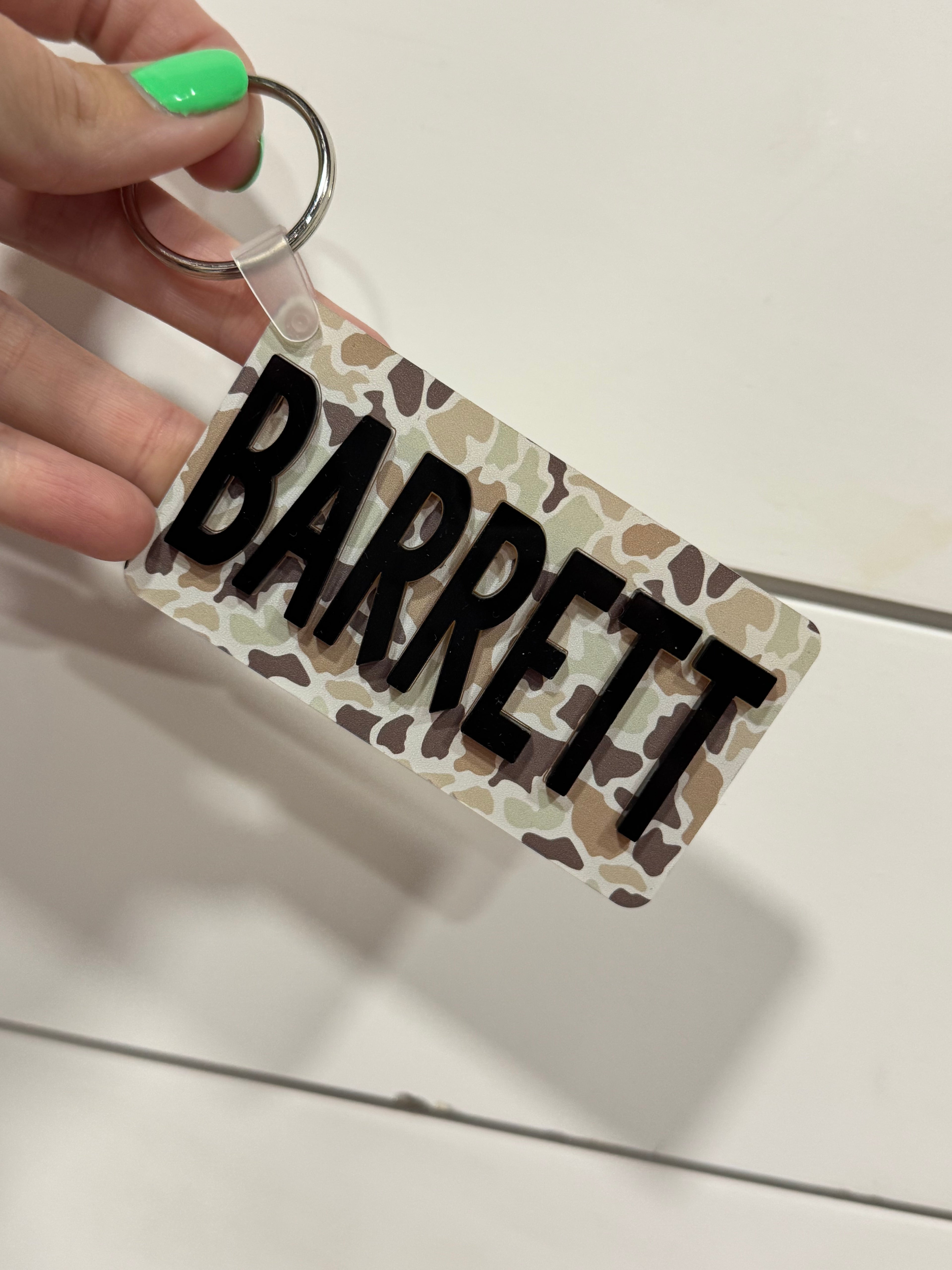 Personalized Acrylic Bag Tag