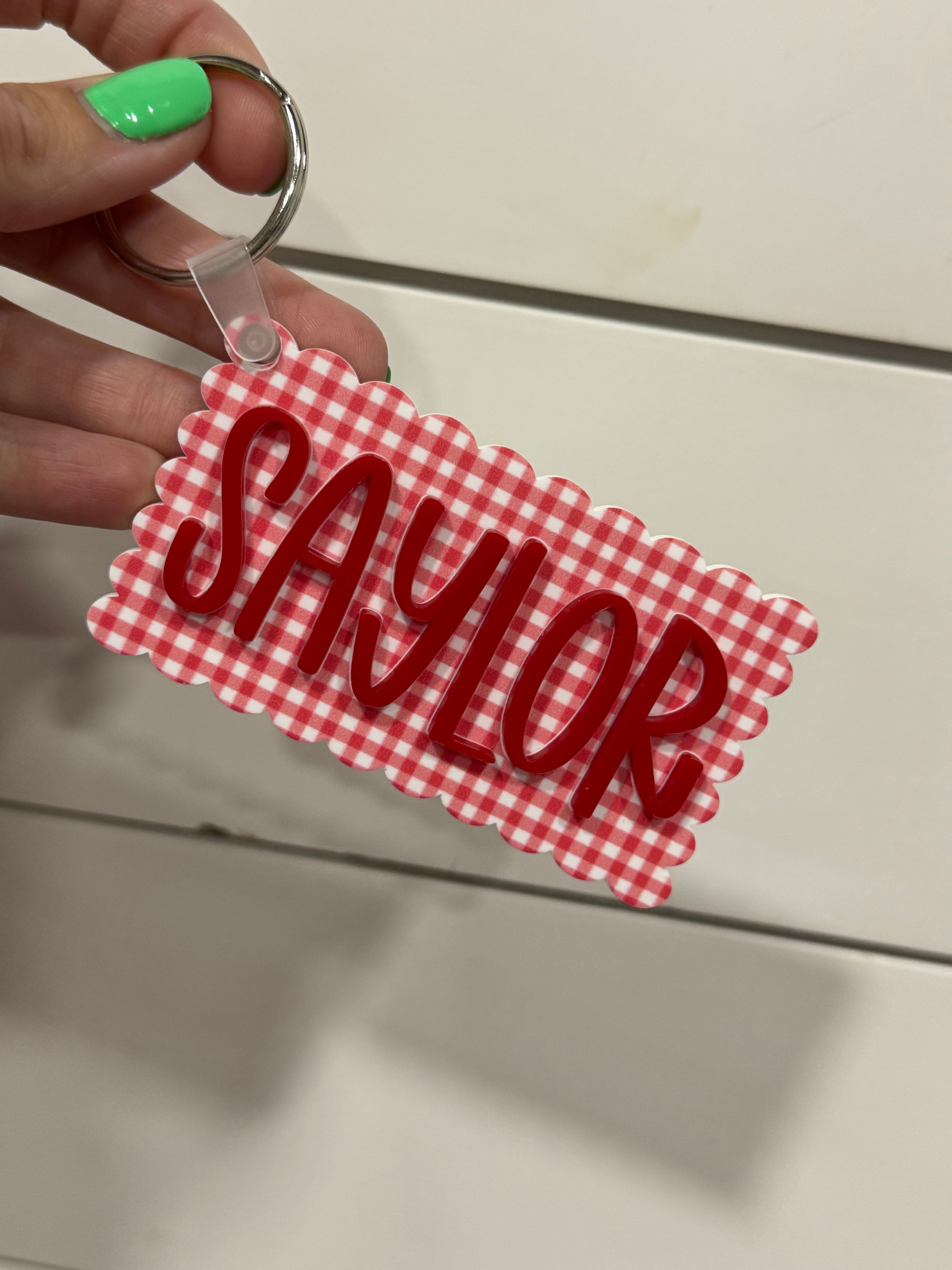 Personalized Acrylic Bag Tag