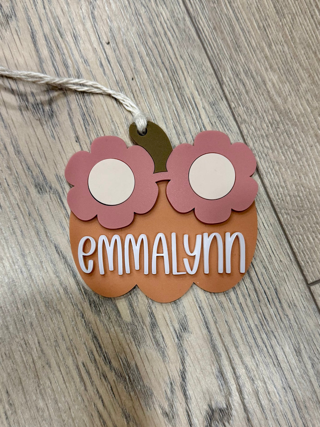 Personalized Pumpkin Bag Tag