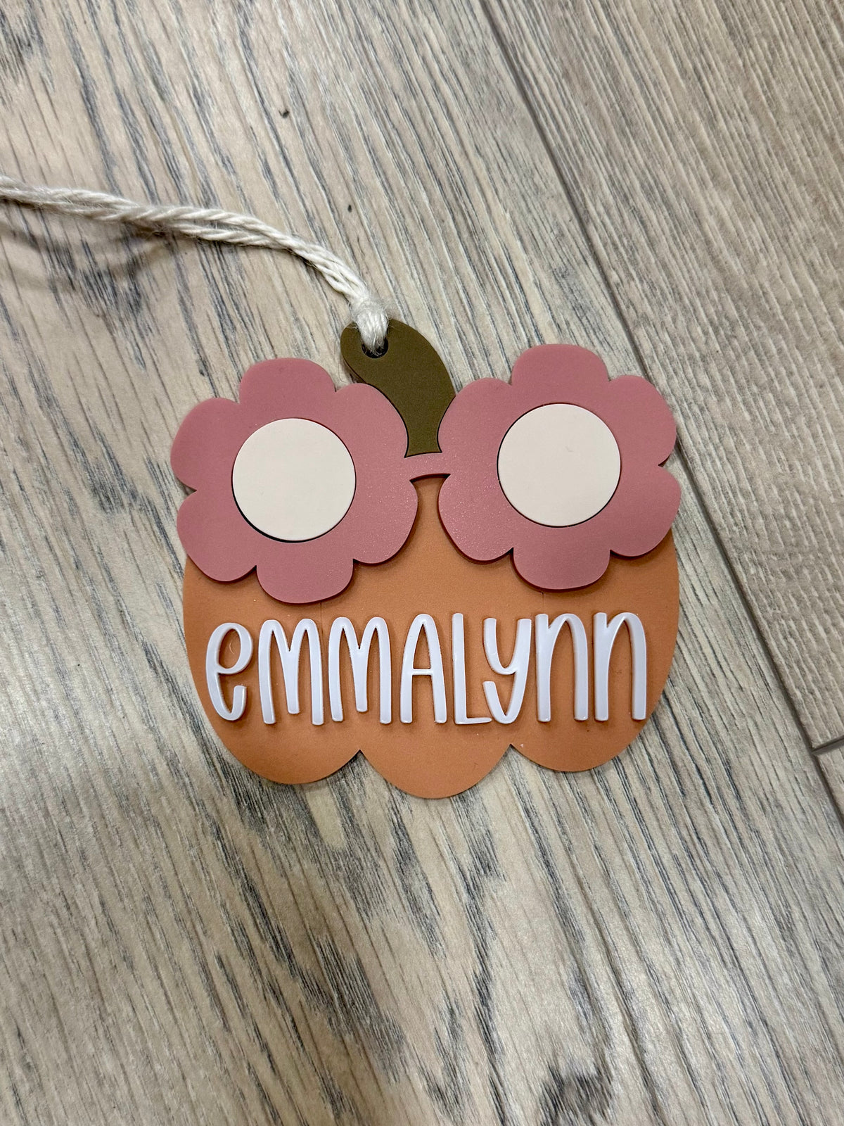 Personalized Pumpkin Bag Tag