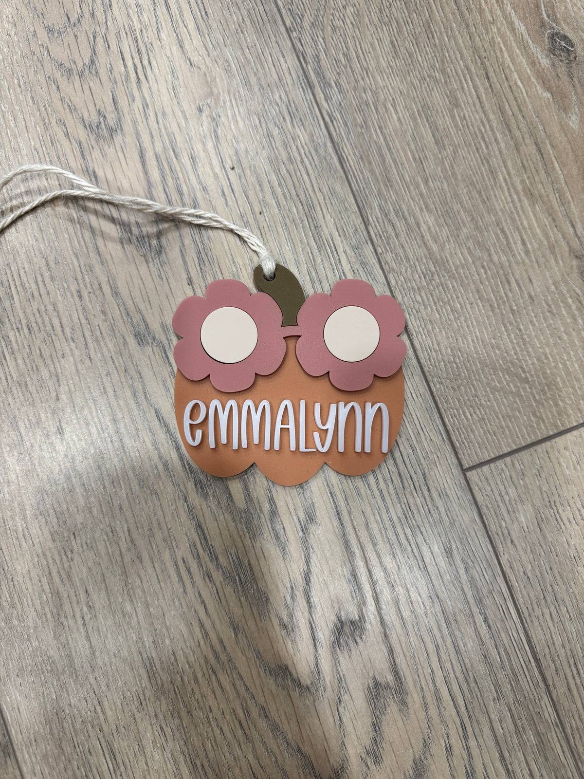 Personalized Pumpkin Bag Tag