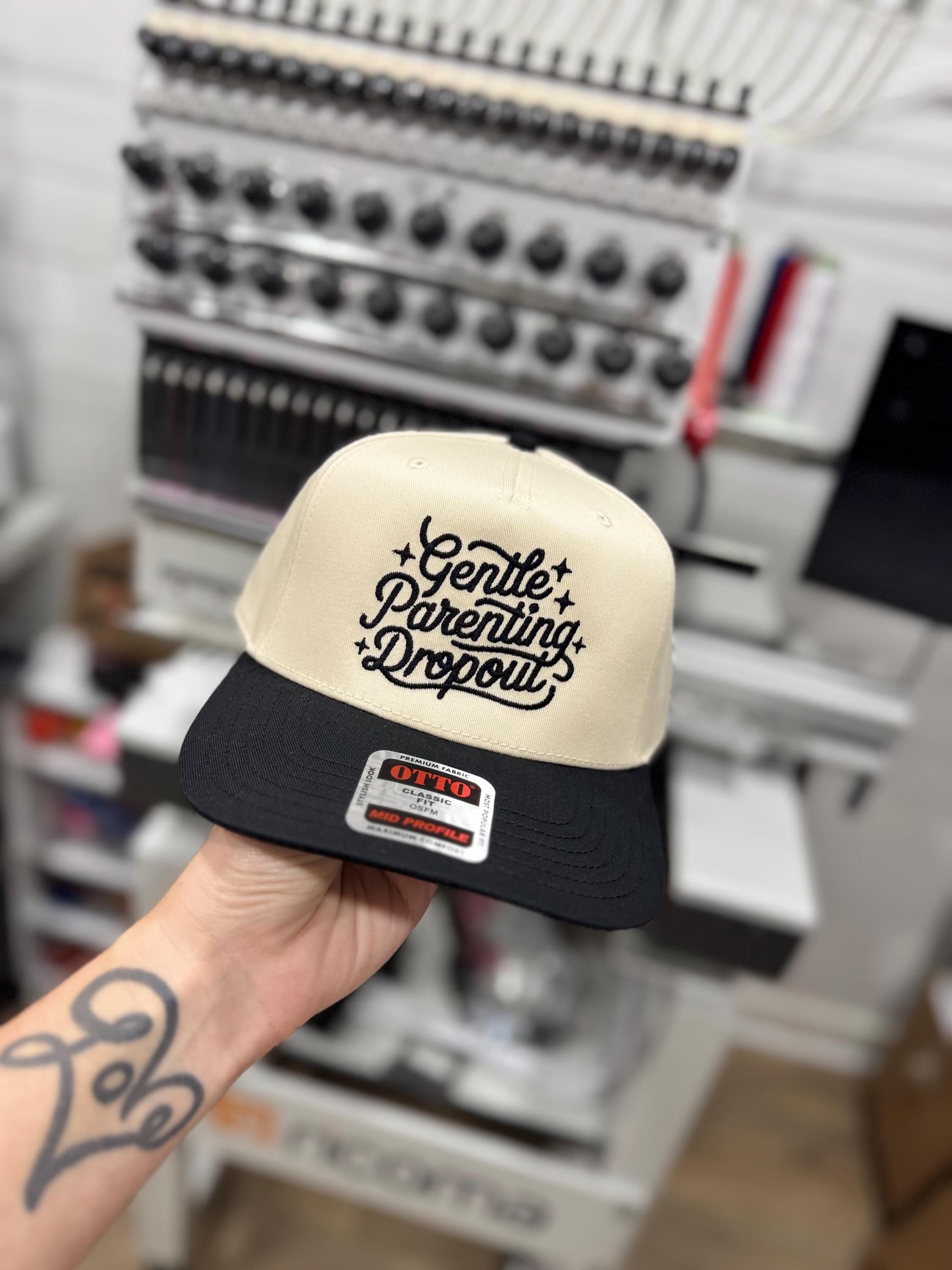 Gentle Parenting Dropout Embroidered Snapback