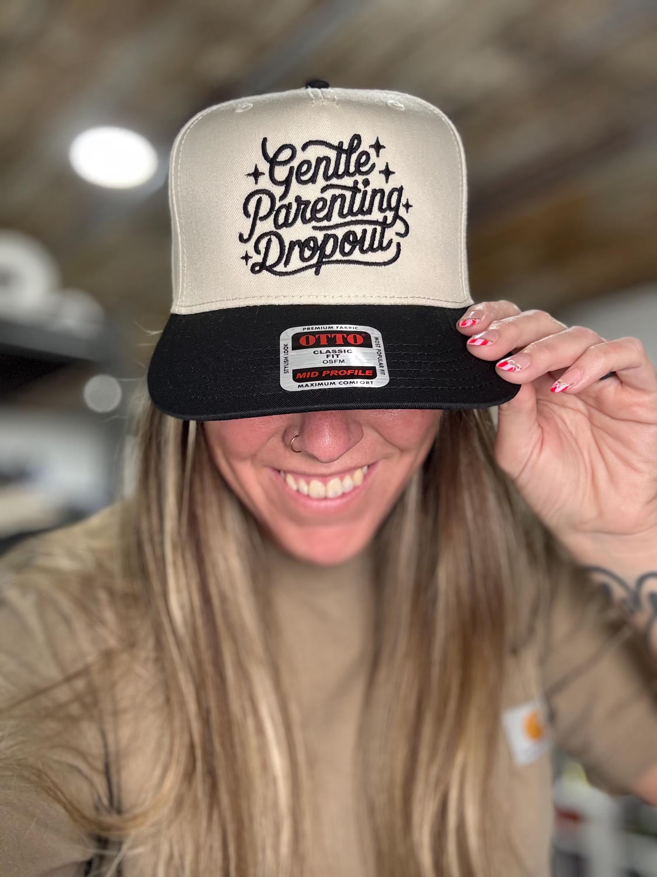 Gentle Parenting Dropout Embroidered Snapback